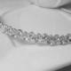 Genuine Crystal Rhinestone Silver Plated 'Emily' Wedding Bridal Headband for Bride, Bridesmaids or Prom