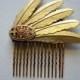 Brass hair comb 