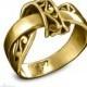 Unique Wedding Ring. Solid Gold Wedding Ring. Gold Engagement Ring. Womens Love Knot Ring For Her. Promise Ring - KS296g