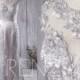 2016 Silver Taffeta Bridesmaid Dress, Lace Illusion Wedding Dress with Beading, Long Prom Dress, Mermaid Evening Gown Floor Length (XT033)