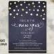 New Years Invitation - New Years Party Invitation - Printable Holiday Party Card - New Years Eve Card - Editable Template - Glitter DIY Blue