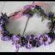Flower crown Bridal floral crown Flower halo Flower headband Flower hair wreath Boho floral crown Wedding flower crown