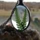 Woodland necklace, Fern Necklace, terrarium necklace, beauty of nature, forest jewelry, hand made, Gift for her, bustani