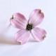 Pink Dogwood Hair Pins, Bridal White Hair Flowers, Hair Pins, Flowers 