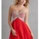 Short Strapless Sweetheart Night Moves Dress - Brand Prom Dresses