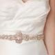 Rose Gold crystal bridal sash, rose gold belt, abigailgracebridal, rose gold belt, rose gold sash, rose gold wedding sash