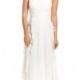 Adrianna Papell Adrianna Papell Embellished Tiered Chiffon Gown