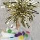 Gold Tinsel Cupcake Topper. 20 pieces