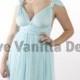 Bridesmaid Dress Infinity Dress Pastel Blue Tulle Knee Length Wrap Convertible Dress Wedding Dress