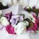 New Style Wedding Bride Purple Silk Flower Сrown, Dried Floral look hair wreath Bridal headpiece lavender purple, Wedding accessories halo