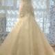 Corset Bodice Lace Mermaid Wedding Dress, Lace Up Back Wedding Gown, Vintage Mermaid Lace Dress
