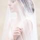 Wedding Veil, Long tulle blusher veil, Cathedral Length Bridal Veil - Style 310