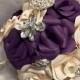 Brooch paper rose bridal bouquet, paper flower bouquet, wedding bouquet, bridal bouquet, paper rose bouquet, wedding flowers
