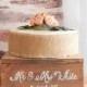 Rustic Wooden Wedding Cake Stand