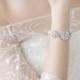 Bridal Bracelet, Wedding Bracelet, Pearl Bracelet, Crystal Bracelet , Vintage Bracelet, Cuff Bracelet, Wedding jewelry