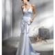 Trumpet/Mermaid Halter Light Blue Bowknot Taffeta Sleeveless Floor-length Dress In Canada Bridesmaid Dress Prices - dressosity.com