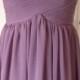 Light Purple Sweetheart Bridesmaid Dress Short/Floor Length Purple Chiffon Strapless Bridesmaid Dress-Custom Dress
