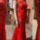 Red Cheongsam Dress, Chinese wedding dress, red qipao dress, traditional chinese dress