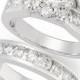 Macy&#039;s Diamond Engagement Ring and Wedding Band Bridal Set in 14k White Gold (2 ct. t.w.)