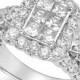 Diamond Halo Engagement Ring in 14k White Gold (2 ct. t.w.)