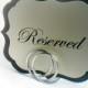 Silver Double Band Style Wedding Table Number Holders, 5