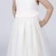 Matchimony White Flower Girl Dress with Sash In Different Colours To Match Your Bridesmaids including White