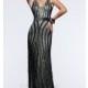 Sleeveless Floor Length Sequin Prom Dress by Faviana - Brand Prom Dresses