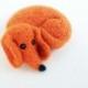 Dachshund  Needle Felted Brooch Felt Miniature Dog Art Doll Felted Merino Wool Ornaments Home Decor Cute Gift for her Gift for Mom