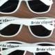 White Sunglasses Personalized, Wedding Favor, White Wedding Favors, Bachelorette Personalized Sunglasses, White Bridal Favors
