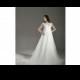 A-line/Princess Maternity Wedding Dress - Ivory Court Train V-neck Lace/Organza