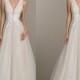 2017 Popular Long A-line Sleeveless White Tulle Lace Cheap Wedding Dresses, WD0203