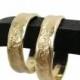 His and Hers set -men and women wedding ring set -14k Hand Molded rings (gr-9316-1493).  gold wedding, his and his set