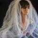 Vintage Wedding Veil-pearls and Sequins Pencil Edge Multi Tier Bridal Veil-Bridal Accessories