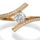 Engagement ring - Promise ring - Statement ring - Wedding ring - Diamond ring - Rose gold ring - Bridal ring - 14k gold ring