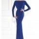 Floor Length Long Sleeve Evening Gown by Tarik Ediz - Discount Evening Dresses 