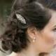 Art Deco Style Crystal Wedding Hair Clip, Bronte