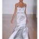 Alfred Angelo - 2014 - Style 2434 Strapless Satin Trumpet Wedding Dress with Crystal Belt - Stunning Cheap Wedding Dresses