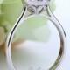 1 Carat Brilliant Cut Lab Made Diamond Halo 925 Sterling Silver Wedding Engagement Bridal Ring