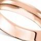 14k Rose Gold Ring, 4mm Wedding Band