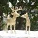 Deer Cake Topper, Animal Wedding Cake Topper, Gold Deer Cake Topper,Hunting-Woodland-Forest Animal-