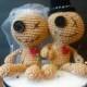 Voodoo Doll Couple Wedding Cake Topper - Available in Your Choice of Colors - Maris Gras - New Orleans