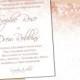 Rose Gold Sparkles Wedding Invitation (5x7, Portrait): Text-Editable in Microsoft® Word, Printable Instant Download
