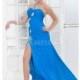 Attractive Chiffon One Shoulder Floor Length A line Prom Dresses - Compelling Wedding Dresses
