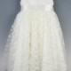 Lace Flowergirl Dress with Satin Waist Band Code KD007 -  Designer Wedding Dresses