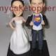bride and groom custom wedding cake topper form your photo figurine cake topper personalized cake topper birthday cake topper shower