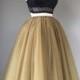 Floor length tulle skirt, antique gold tulle skirt, adult tulle skirt, ANY COLOR
