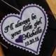 Iron-on Tie Patch - I'll always be your little girl - heart patch for tie, necktie, Beautiful Monogrammed Father of the Bride Gift. F38