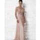 Cameron Blake V Neck Iridescent Chiffon Evening Dress 112646 - Brand Prom Dresses