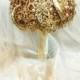 Gold Brooch Bouquet. Deposit on made to order Crystal Bling Jeweled Diamond Bridal Broach Bouquet