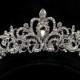 Wedding Crown Wedding Hair Accessories Rhinestone Crown Wedding Tiara Vintage Crown Veil Crown